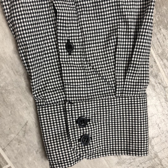 NO RETREAT Mens Button Down Black Checked Shirt - Picture 5 of 8